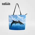 Сумка Dispalang Женская многоразовая, с дельфином, Китом, животным