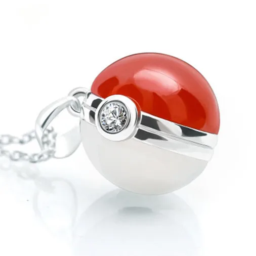 Pokeman Pocket Monster Pokeball мяч GS Pendent 925 пробы Серебряный | Украшения и аксессуары