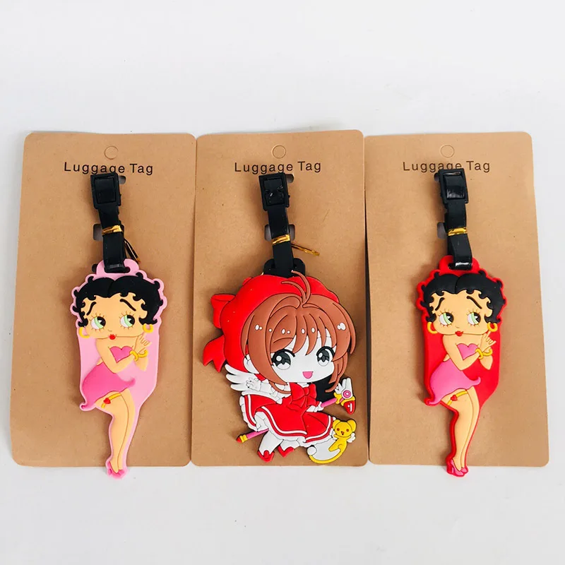 IVYYE Betty Cardcaptor Sakura аниме аксессуары для путешествий, чемодана бирка для чемодана ID адрес портативный держатель тегов багажная этикетка