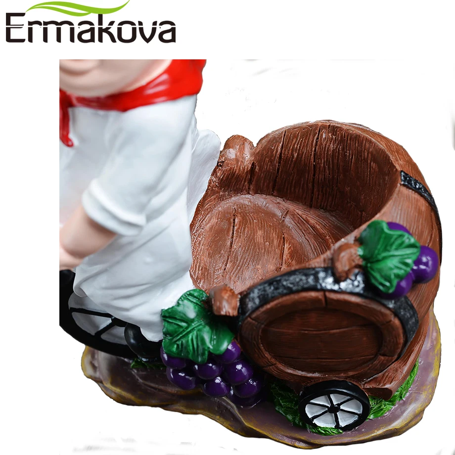 ERMAKOVA, смоляная стойка для вина шеф-повара, подставка для вина, держатель для бутылок вина, для дома, украшения для пива, полка для рукоделия, полка для вина, вечерние полки