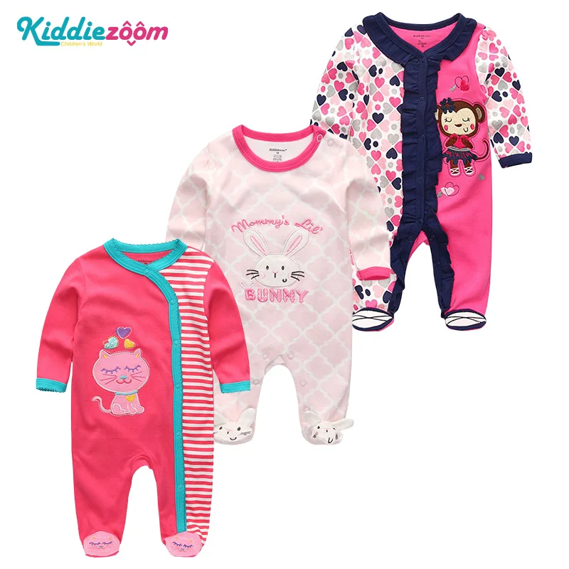 Infant Romper 3707 Детский комбинезон для новорожденных мальчиков, Roupa, Одежда для новорожденных девочек, мягкие хлопковые пижамы-комбинезоны с длинными рукавами, детские комбинезоны, костюмы для младенцев - Цвет: Infant Romper 3707