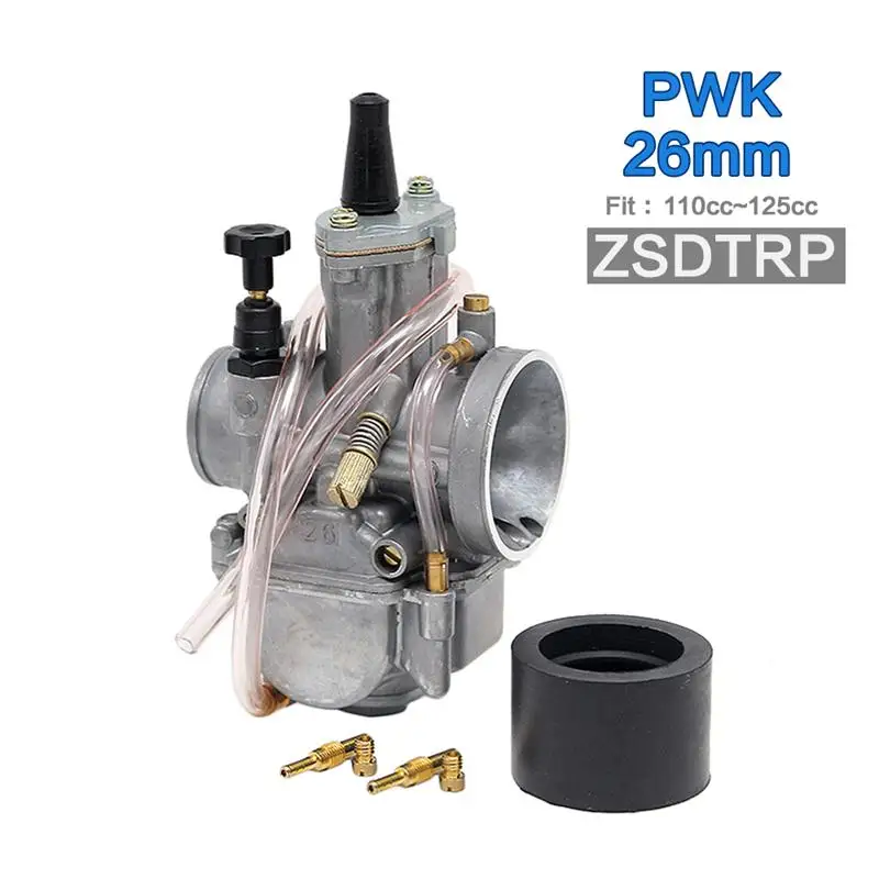 B-26mm Alconstar-21 24 26 28 30 32 34 мм серый серебристый мотоцикл PWK Карбюратор с power Jet Carb для 2 T/4 T двигатель для Kawasaki KTM EXC - Цвет: B-26mm