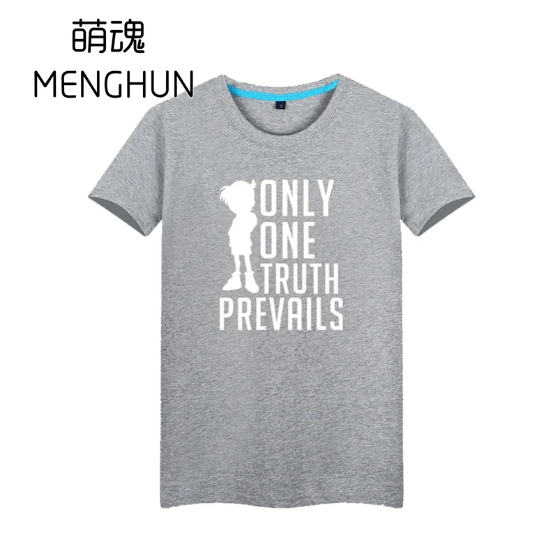 2019 мультяшная футболка Детектив Конан аниме s Фанаты хлопковая Футболка