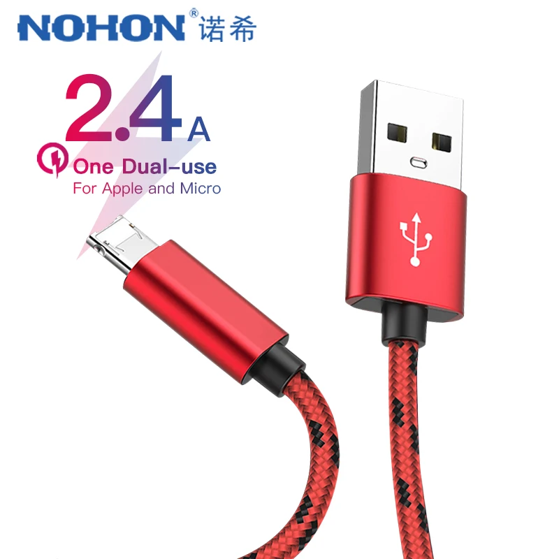 NOHON кабели для зарядного устройства USB Samsung S7 Huawei Xiaomi Android Phone кабель быстрой