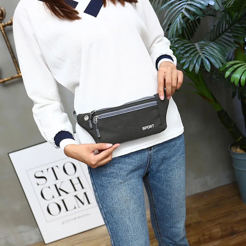 Поясная Сумка для женщин модная повседневная маленькая сумочка с двумя