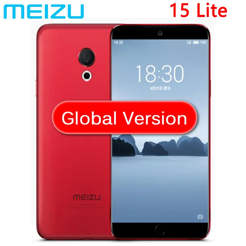 Глобальная версия Meizu 15 lite, 4 Гб ОЗУ, 32 Гб ПЗУ, Восьмиядерный процессор Snapdragon 626, экран 5,46 дюйма, 1920x1080 P, отпечаток пальца, быстрая зарядка, МП