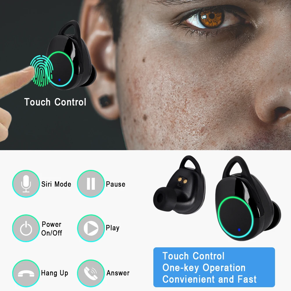 XGODY X6 TWS Bluetooth 5 0 наушники 3000 мАч Внешний аккумулятор зарядное устройство