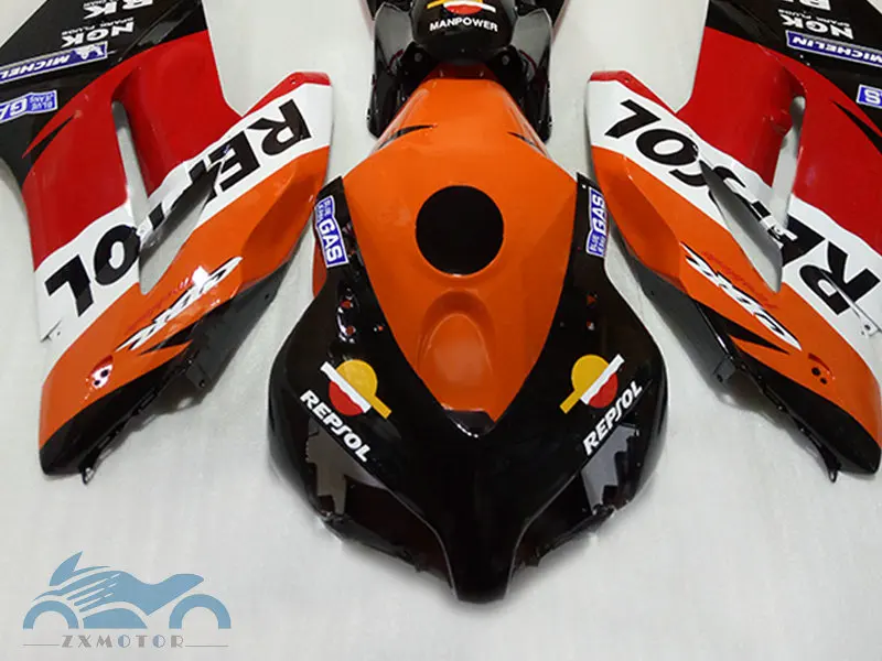 100% Обтекатели для литья под давлением 2004 2005 CBR 1000 RR желто-черные CBR1000RR 04 05 ремонта