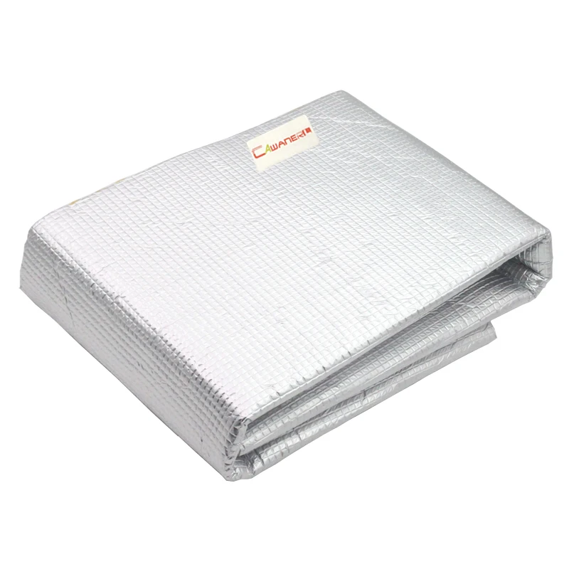 Cawanerl 48&quot X 40&quot Car Heat Shield Sound Insulation Proof Mat Deadening Deadener Anti Noise For Firewall Door Hood Ceiling Trunk |