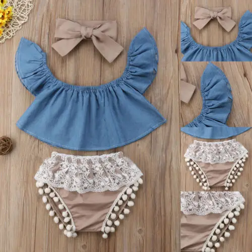 Комплект летней одежды из 3 предметов детская одежда для маленьких девочек