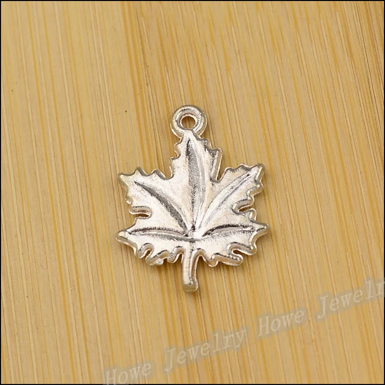 

Wholesale 55 PCS Vintage Charms Tree leaf Pendant Bright silver Fit Bracelets Necklace DIY Metal Jewelry Making JC-613