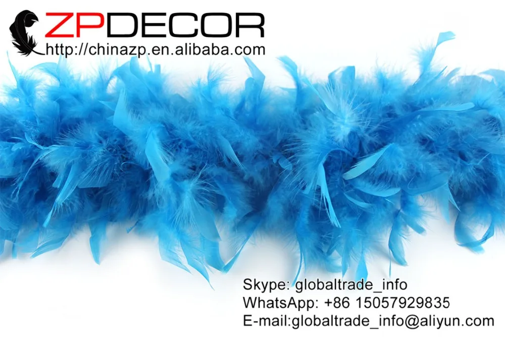Zpdecoration перо 2 ярдов/партия 80 г оптовая продажа турецкого боа из перьев Chandelle для