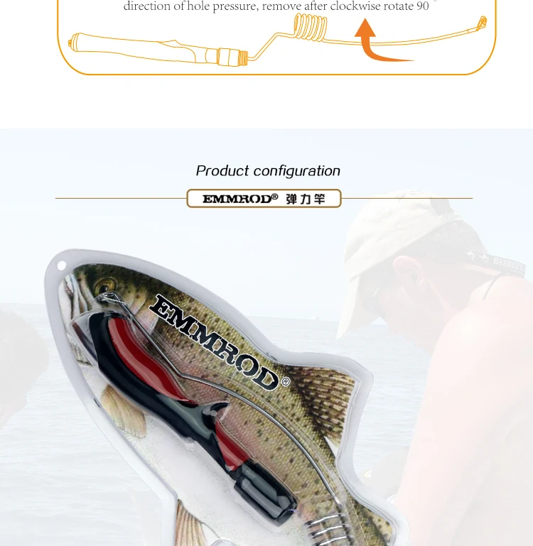 Новинка EMMROD приманка литье удилище YQ-6C короткая лодка/Плот удилище телескопическая рок портативная Удочка Рыбная посылка