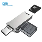Устройство чтения карт памяти DM USB C CR006 Micro SDTF Type C для MacBook или смартфона с интерфейсом USB-C