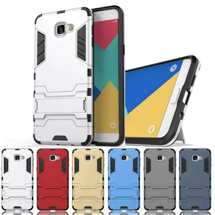 Hybrid Armor Rugged Rubber Kickstand Case Cover for Samsung Galaxy A9 / Pro |