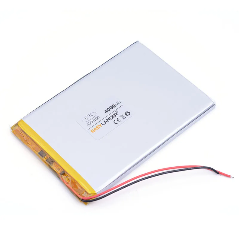 4560100 3 7 v 4000mah планшетный аккумулятор полимерный для elf U25GT дюймов DVD аккумуляторная