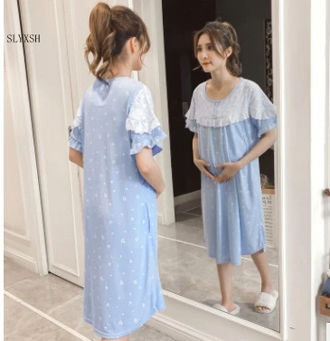 

Lace Maternity Breastfeeding Nursing NIghtgowns Pregnant Women Dress Maternity Nursing Night Gown Maternity Nursing Nightdress