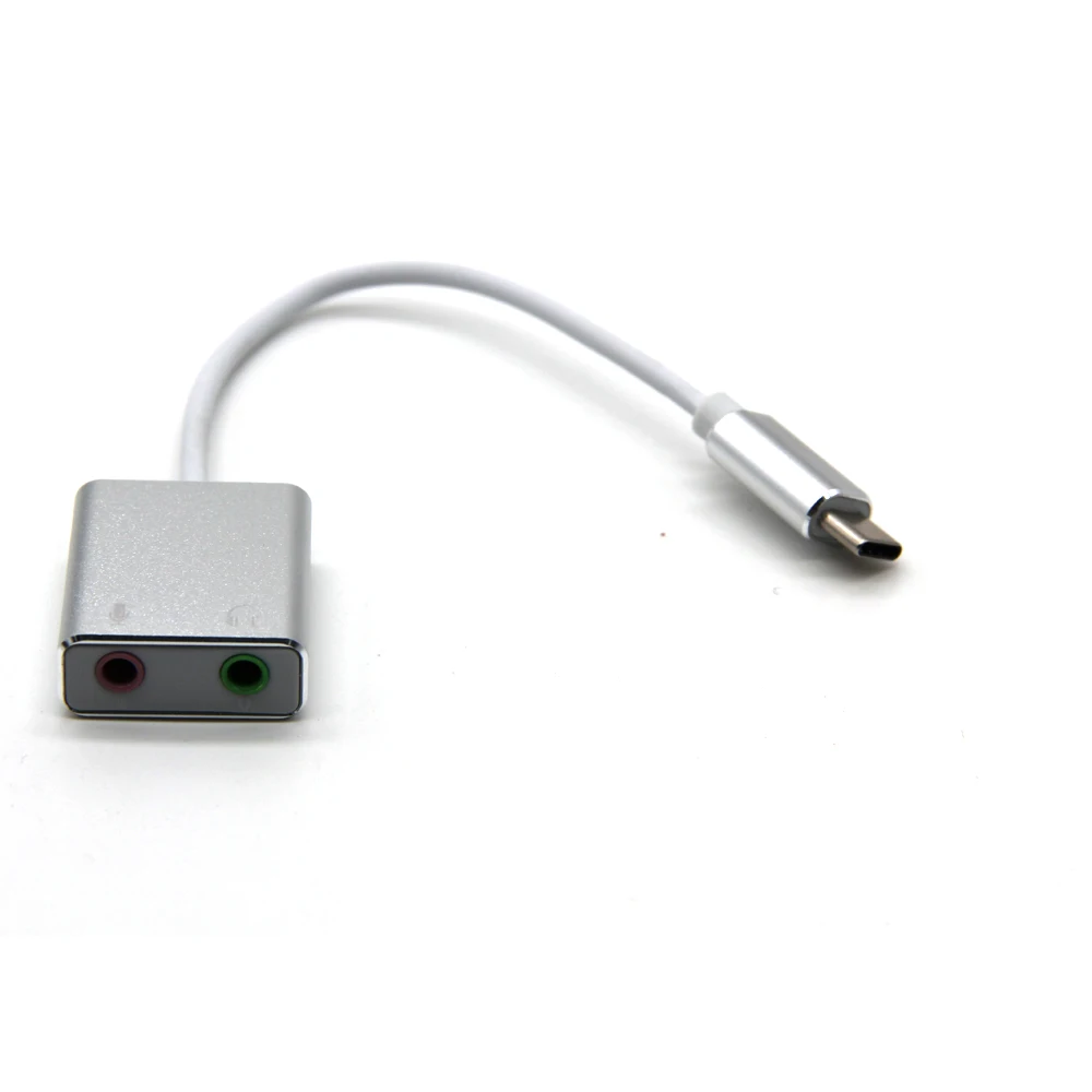 7.1 External Type-C Sound Card USB 3.1 for Macbook Pro Air C 3.5mm Audio Jack Headphone Mic Adapter PC or Laptop | Компьютеры и офис
