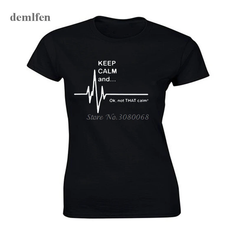 С надписью Keep Calm And... не то чтобы спокойно забавные ЭКГ Heart Rate медсестра фельдшер