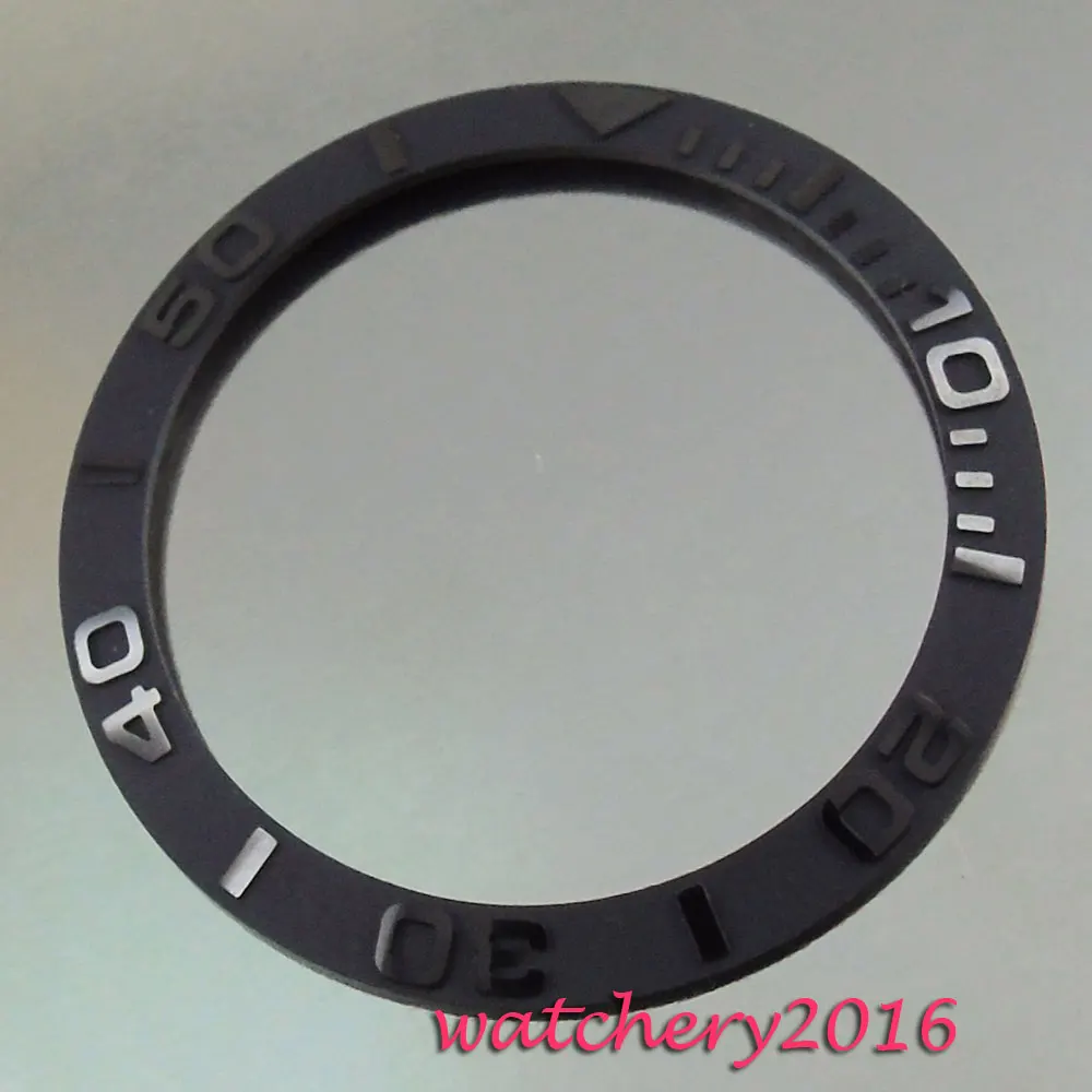 38 мм Новый высокого качества матовый черный керамический Безель Вставить часы