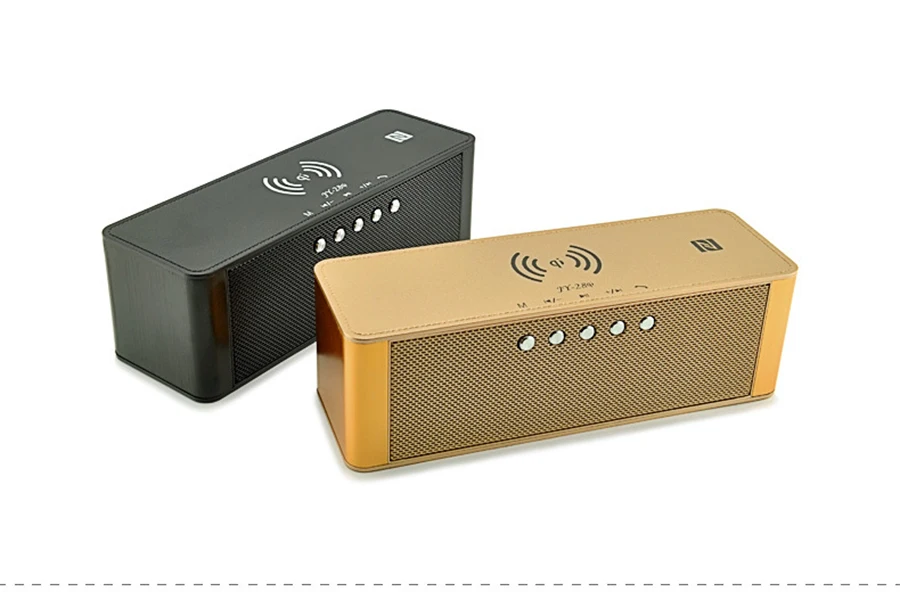 AMTERBEST портативное Qi Беспроводное зарядное устройство Bluetooth динамик с NFC, fm-радио, TF слот для карт, Hands Free стерео динамик для QI