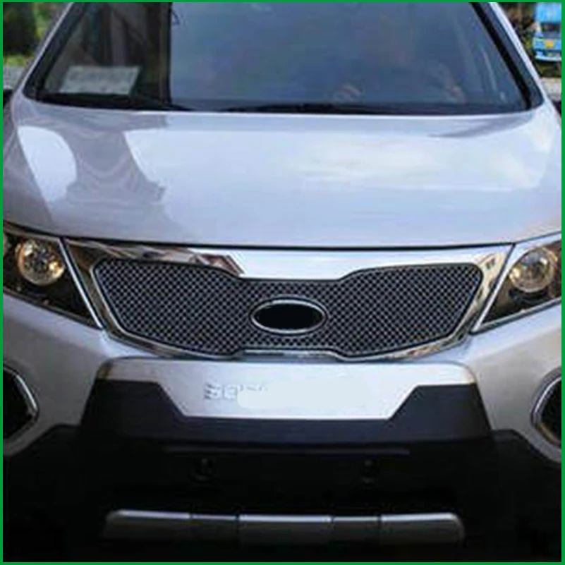 Автомобильный Стайлинг для Kia Sorento 2009 2010 2011 передний бампер из нержавеющей стали