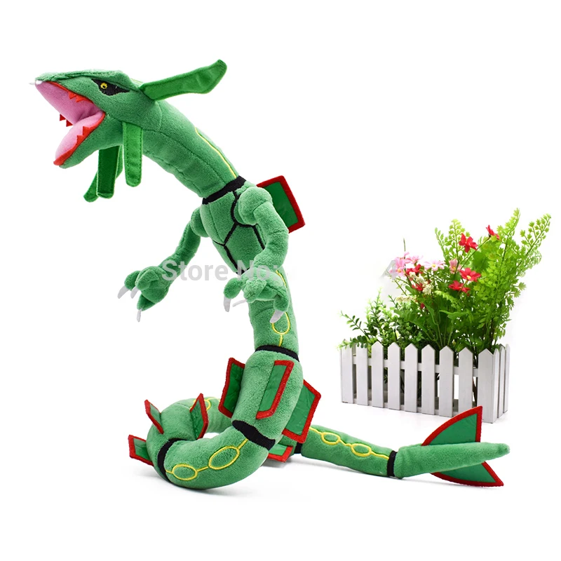 4 styles Mega Rayquaza Black Rayquaza Animal Plush Peluche Doll With Skeleton Soft Stuffed Hot Toy Christmas Gift For Children