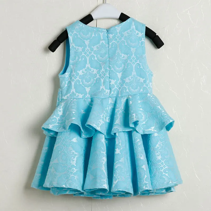 Детское платье для девочек Осень-зима 2018 Платье принцессы маленьких Жаккардовые
