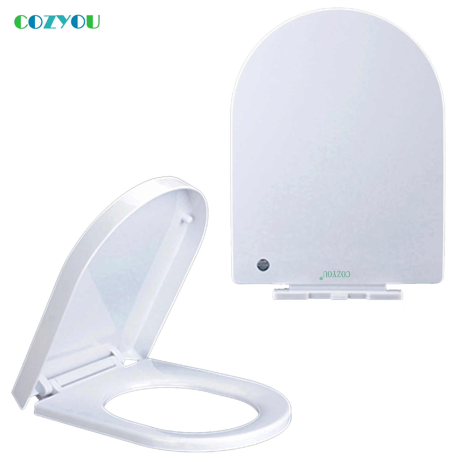 

Toilet seat cover U type Slow Close toilet lid PP Material Fixed above Quick Release easy installation COZYOU GBP17316PU