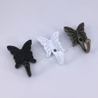 Настенный дверной крючок для полотенец в ванную комнату, 1 крючок для халата, настенная дверь, декоративные крючки-бабочки для пальто