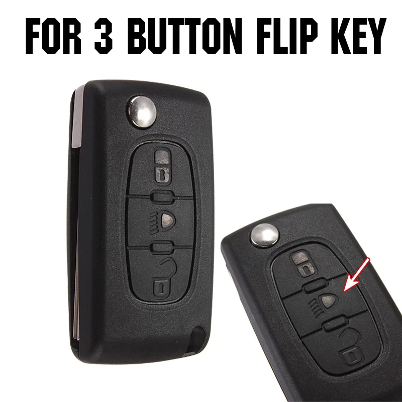Силиконовый чехол для автомобильных ключей с 3 кнопками защитный Citroen C2 C3 C4 Picasso