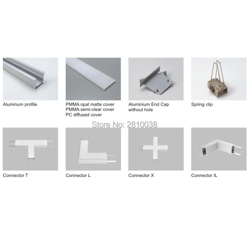 Комплекты/партия Светодиодная лента из алюминиевого профиля 50 х1 м|aluminum profile