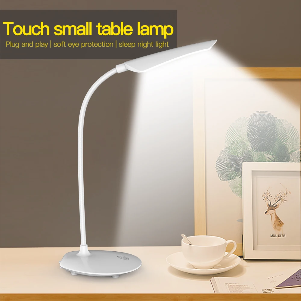 

Desk Lamps High Quality Adjustable intensity USB Rechargeable 16LED Desks Table Lamp Reading Light Touch Switch Desk Lamps