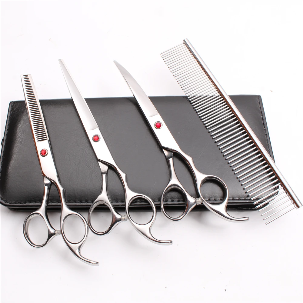 Down-4Pcs 7 &quot19 5 см гравировальный логотип ножницы для стрижки собак филировочные