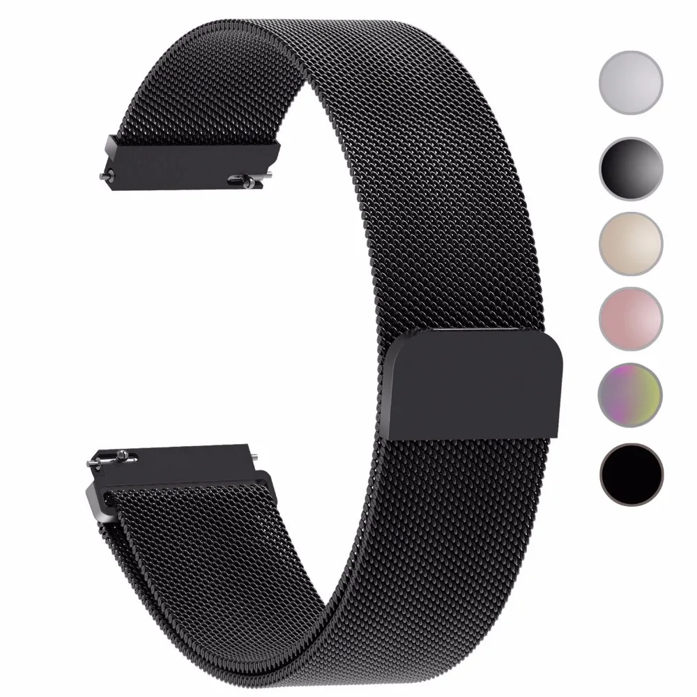 OULUCCI ремешок для часов/ремешок huawei Watch gt 20 мм/22 мм из нержавеющей стали huami amazfit bip band