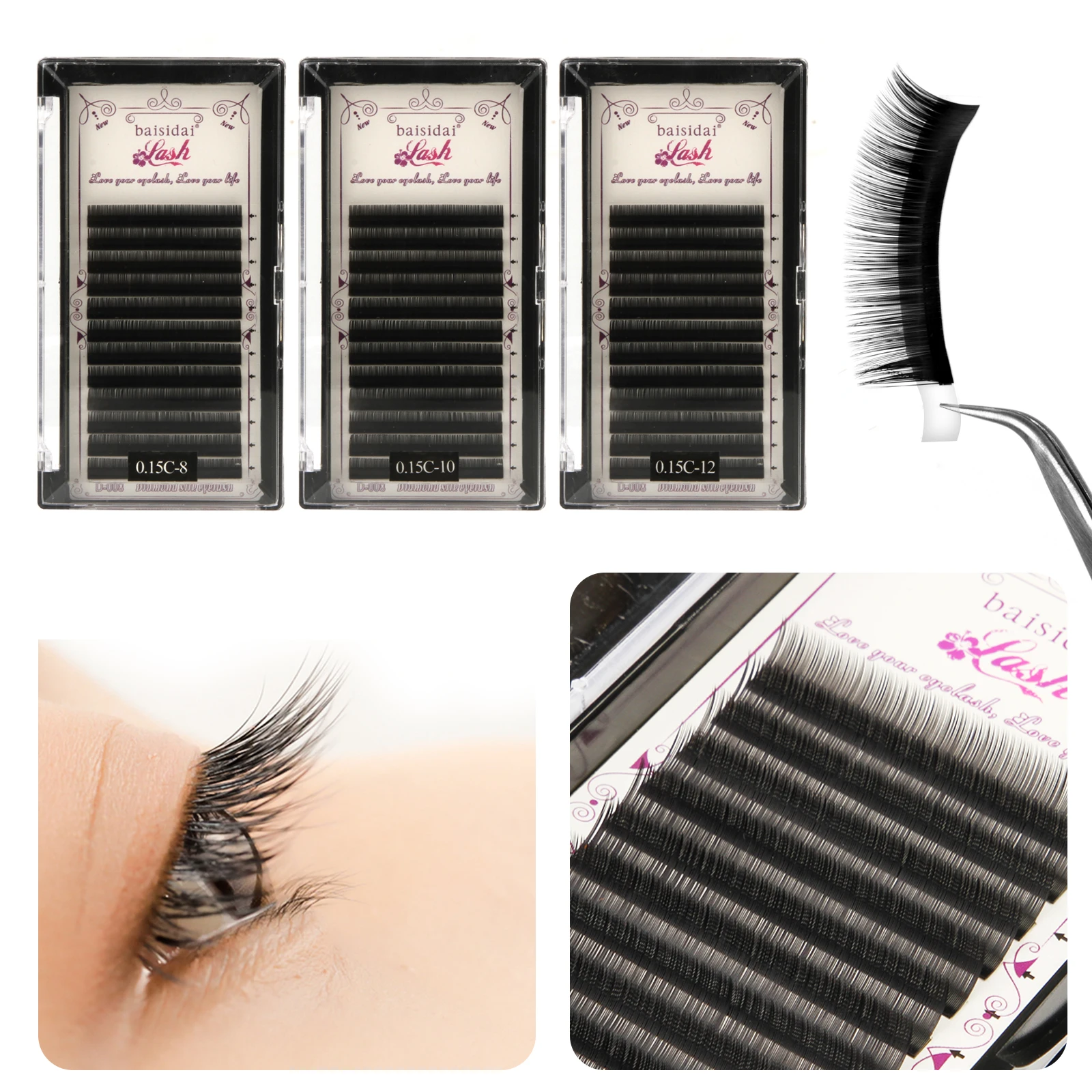 Набор инструментов для наращивания ресниц Anmas Rucci 19 в 1|Ресницы Набор| |