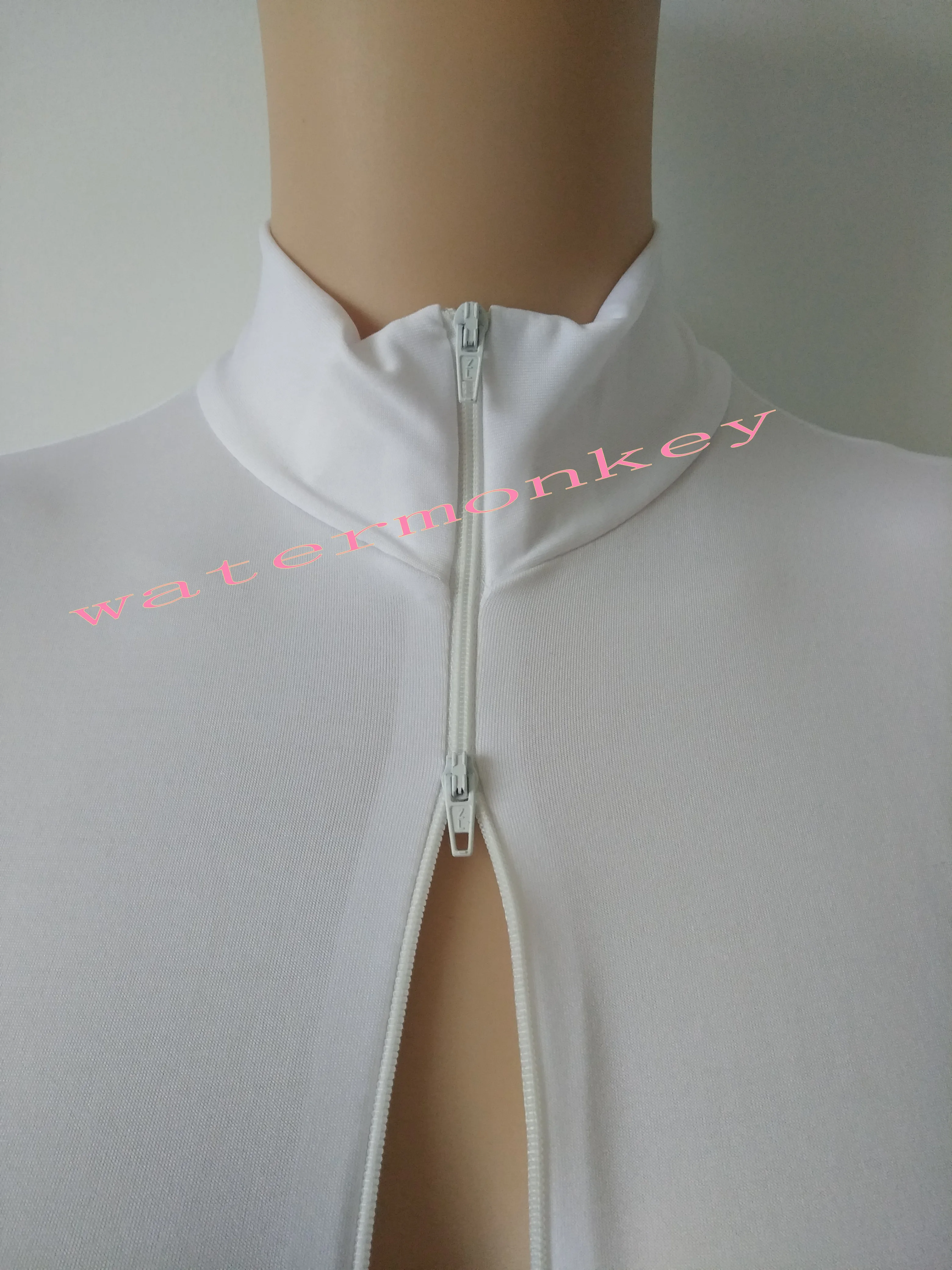 Женский трико с двойной передней молнией комбинезон для гимнастики балета