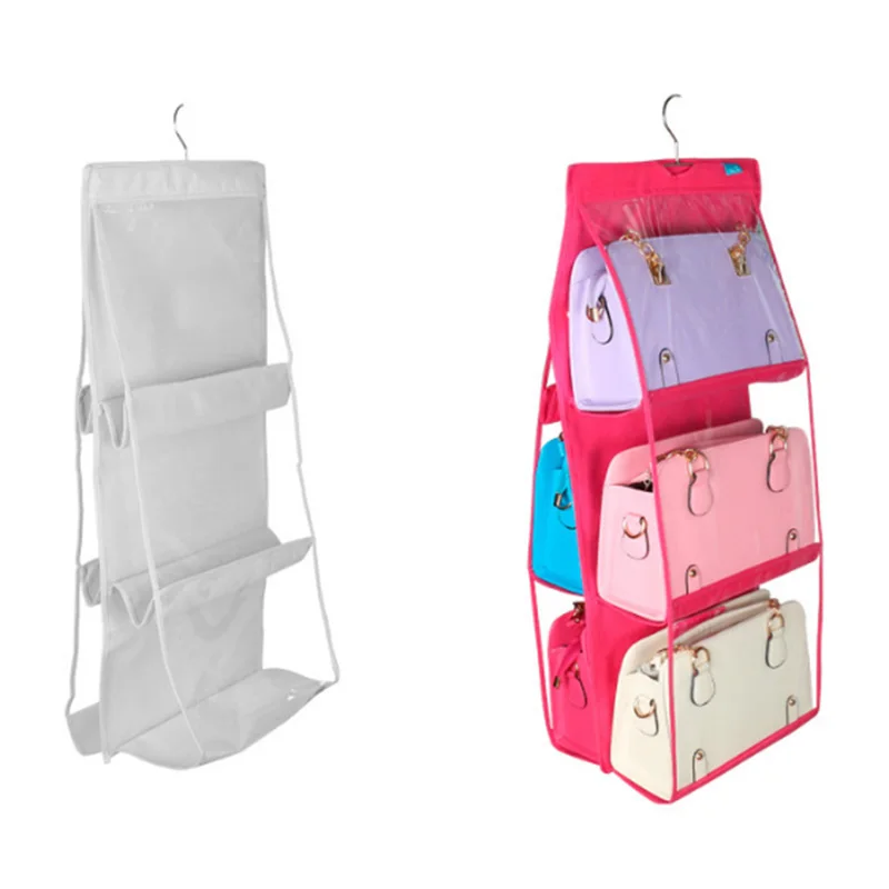 6 карманная подвесная сумка Органайзер для гардероба прозрачная хранения