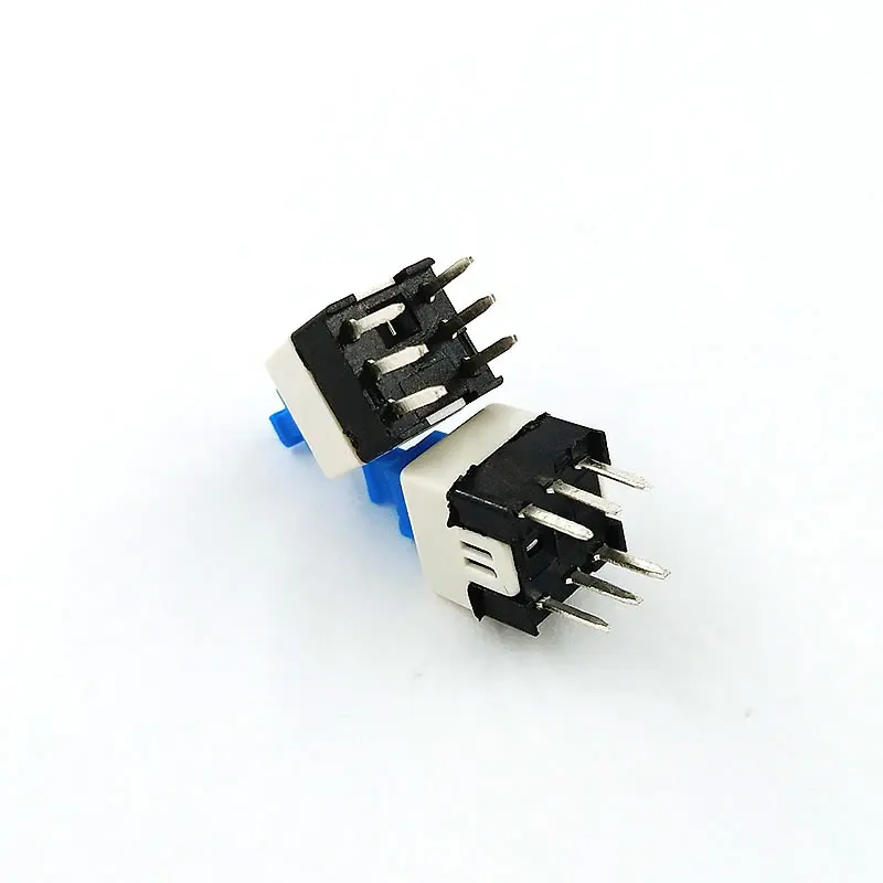 Квадратный Тактильный кнопочный переключатель DIP 6pin 7x7 мм сброс типа Мгновенный
