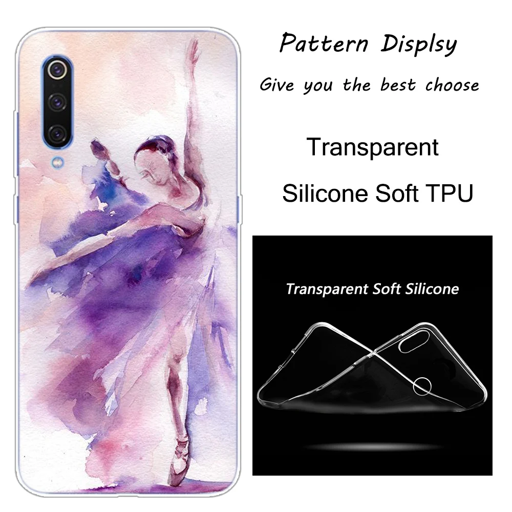 007 Балетки Танцы силиконовый чехол для Xiaomi Pocophone F1 9T 9 9SE 8 A2 Lite A1 A2 Mix3 Redmi K20 7A Note 4 4X5 6 7 Pro S2 - Цвет: 007