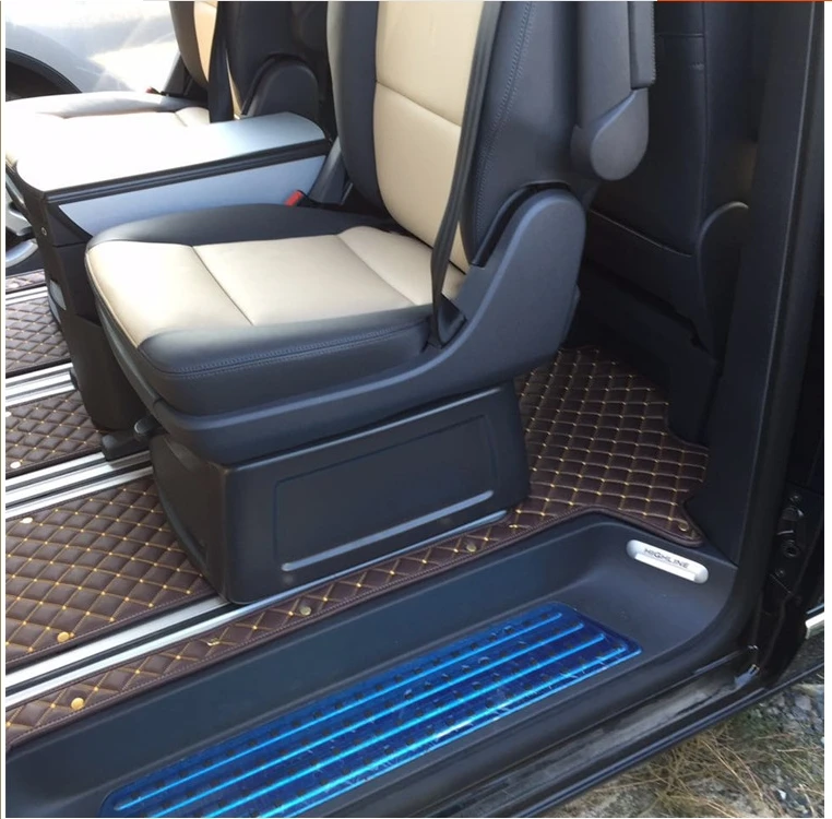 Полный комплект автомобильных ковриков+ коврик в багажник для Volkswagen Multivan T6 7 мест- прочные ковры для Multivan
