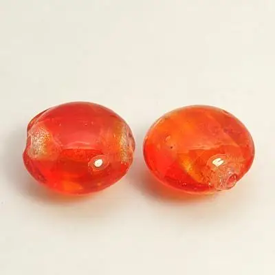 Стеклянные шарики из серебристой фольги ручной работы Круглые разноцветные