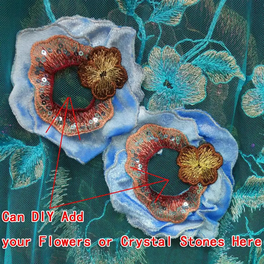 Новый синий или черный роскошный дизайн с пряжкой цветы лотоса Многослойные DIY 3D