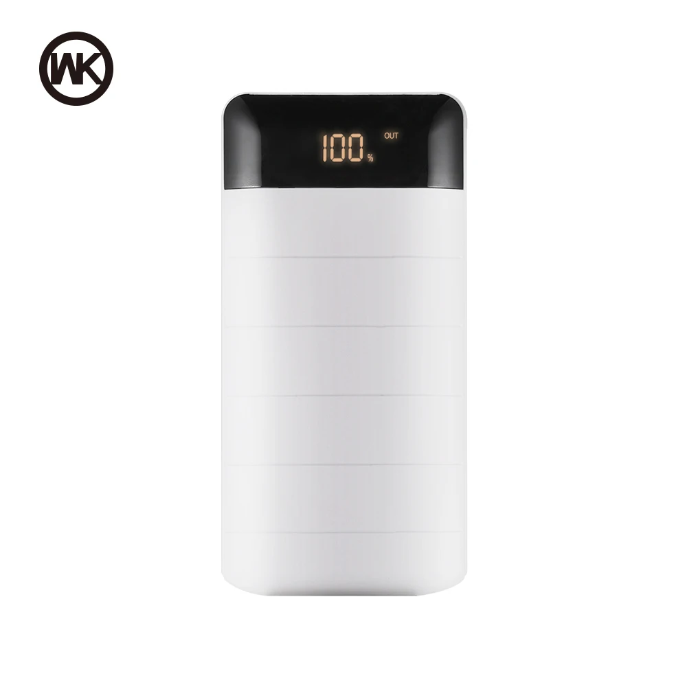 Белый WK Bateria Externa 2A power Bank 20000 mAh power bank 20000 mAh аккумулятор для mi power Bank 18650 Xiao mi iPhone 7 8 X XS Romoss - Цвет: Белый