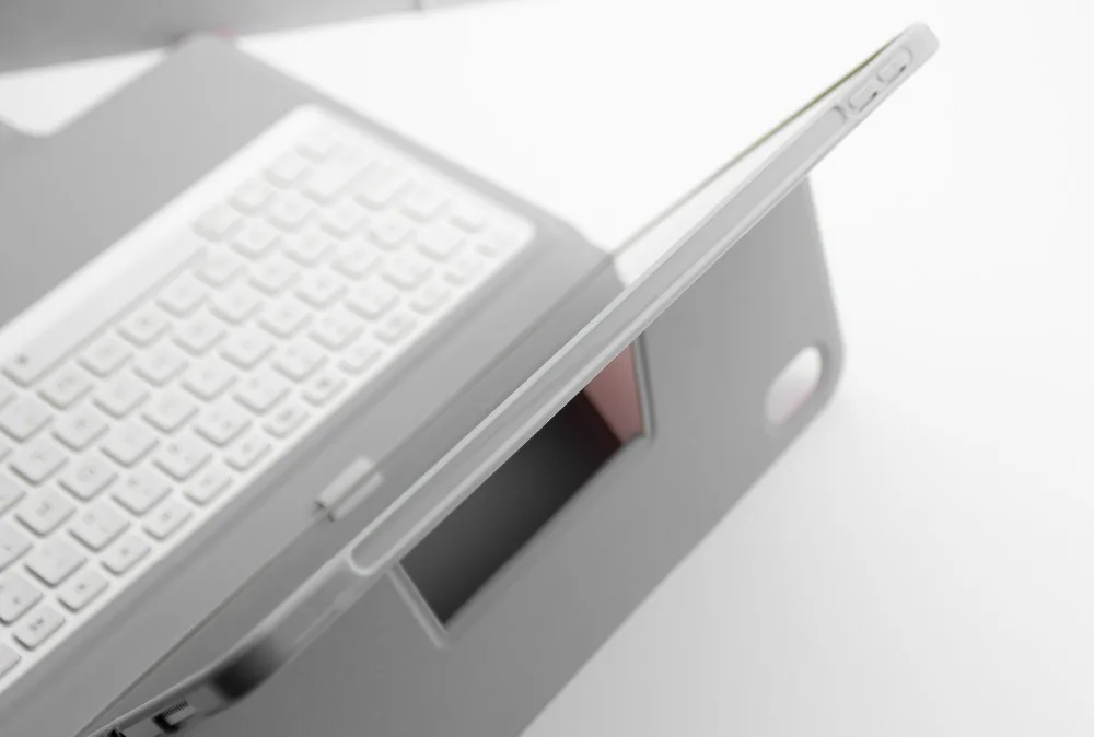Беспроводной Bluetooth клавиатура кожаный чехол для iPad Pro 11 дюймов с красочными светодиодный Подсветка