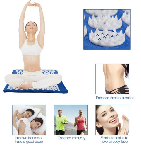 Массажер для тела Акупрессура йоги массажная подушка облегчение боли в спине