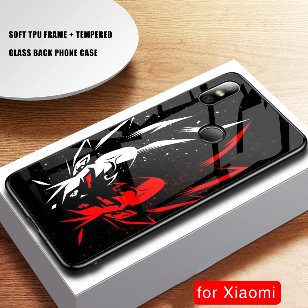 Чехол для Xiaomi mi x 3, Жесткий Чехол из закаленного стекла с изображением Dragon Ball Son, чехол Гоку для Xiaomi mi 8 mi 6 mi 9 SE mi x 2 2 s 3 Max 3