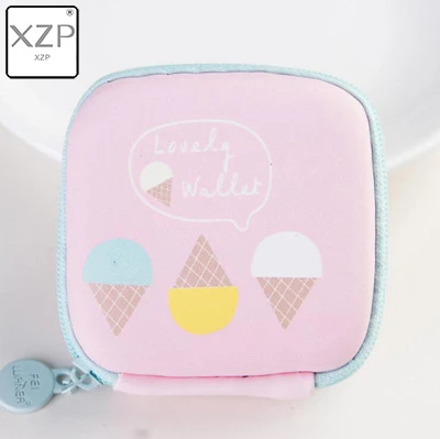 Style 1 XZP летняя Милая Мини Круглая Коробка для ключей с фруктовым мороженым чехол для монет сумка для наушников SD TF карты Хранение Кошелек Органайзер - Цвет: Style 1