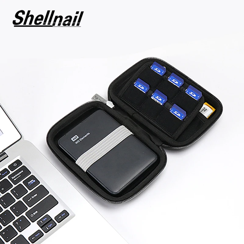 Чехол Shellnail многоразмерный Блестящий Защитный чехол SSD для наушников внешний