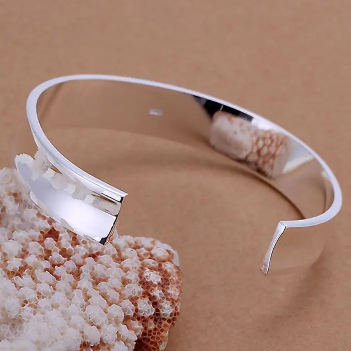 925 jewelry silver plated bangle bracelet fashion Big Bangle /IFYRYYFB GTNVNGEL | Украшения и аксессуары